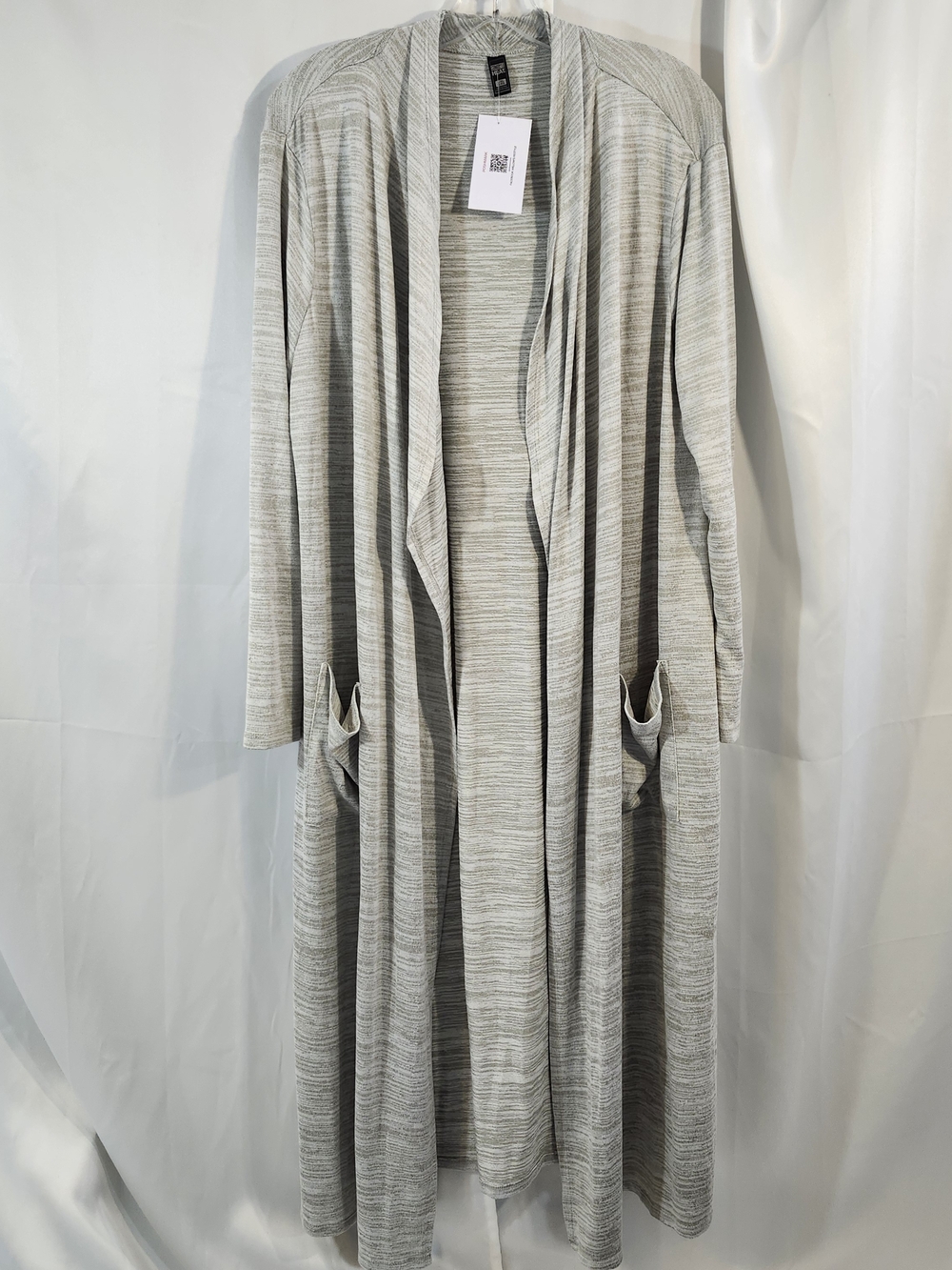 32 Degrees Light Gray Duster Cardigan